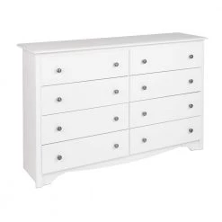 Monterey 8-Drawer White Dresser 36.25 in. H x 59 in. W x 15.75 in. D by Prepac -ZIRUWU || Prepac Shop white prepac dressers wdc 6338 4f 1000