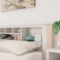 Monterey White King Headboard by Prepac -ZIRUWU || Prepac Shop white prepac headboards wsh 8445 4f 1000