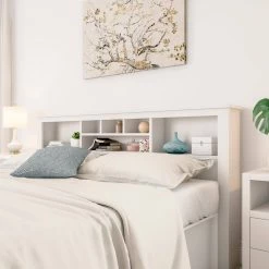 Monterey White King Headboard by Prepac -ZIRUWU || Prepac Shop white prepac headboards wsh 8445 c3 1000