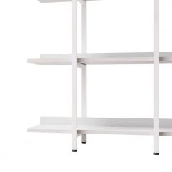 71 in. White Wood 5 Shelf Standard Bookcase by ZIRUWU -ZIRUWU || Prepac Shop white ziruwu bookcases bookshelves zzq wqy09a 44 1000