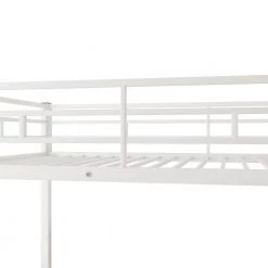 White Twin over Full Metal Bunk Bed by ZIRUWU -ZIRUWU || Prepac Shop white ziruwu bunk beds zzq wqy66a 44 1000