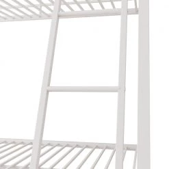 White Twin over Full Metal Bunk Bed by ZIRUWU -ZIRUWU || Prepac Shop white ziruwu bunk beds zzq wqy66a fa 1000